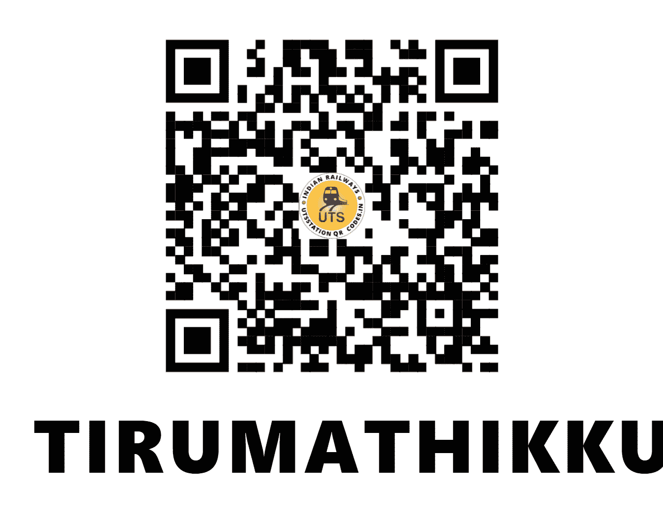 UTS QR Code for TIRUMATHIKKUNNAM - TMU (SR - TAMIL NADU)